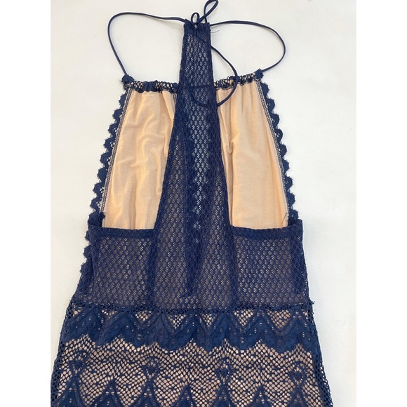 Nightcap Clothing Navy Blue Lace Dress - Picture 2 of 4